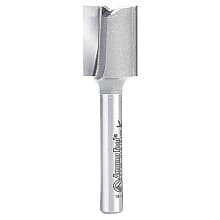 19/32" x 2-1/4" High Production Straight Plunge Router Bit, 2-Flute, 1/4" Shank