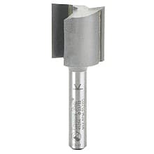 18mm x 2" Straight Plunge Router Bit, 2-Flute, 1/4" Shank