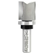 1" x 2-3/4" Flush Trim Plunge Template Router Bit with Upper Ball Bearing, 2-Flute, 1/2" Shank