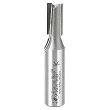 3/8" x 2-1/2" High Production Straight Plunge Router Bit, 2-Flute, 1/2" Shank