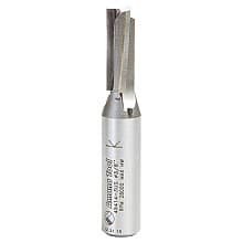 3/8" x 2-3/4" 3° High Production Shear Straight Plunge Router Bit, 3-Flute, 1/2" Shank