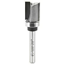 5/8" x 2-5/8" Straight Plunge Router Bit with Upper Ball Bearing, 2-Flute, 1/4" Shank