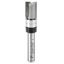 3/8" x 2" Flush Trim Plunge Template with Upper Ball Bearing, 2-Flute, 1/4" Shank