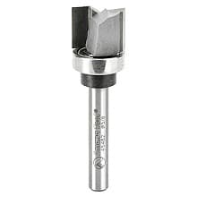 5/8" x 2-1/4" Flush Trim Plunge Template Router Bit with Upper Ball Bearing, 2-Flute, 1/4" Shank