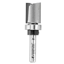 5/8" x 2-1/2" Flush Trim Plunge Template with Upper Ball Bearing, 2-Flute, 1/4" Shank