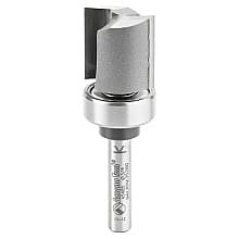 3/4" x 2-3/8" Flush Trim Plunge Template Router Bit with Upper Ball Bearing, 2-Flute, 1/4" Shank