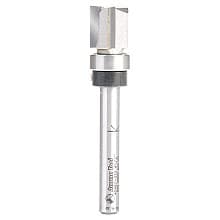 1/2" Dia x 1/2" Carbide Tipped Flush Trim Plunge Template, 1/4 Shank with Upper BB 3 Flute, Router Bit