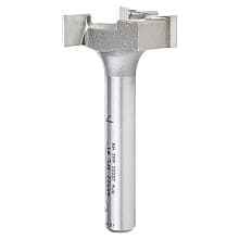 1" x 1/4" Carbide Tipped Spoilboard Surfacing, Rabbeting, Flycutter, Slab Leveler, Surface Planer/Flattening Router Bit, 3-Flute, 1/4" Shank