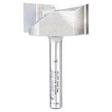 1-1/4" x 9/16" Carbide Tipped Spoilboard Surfacing, Rabbeting, Flycutter, Slab Leveler, Surface Planer/Flattening Router Bit, 2-Flute, 1/4" Shank