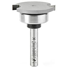 1-1/4" x 1-7/8" Straight Dedicated Cutter Flooring Bit with Upper Ball Bearing, 2-Flute, 1/4" Shank