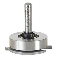 1-39/64" x 1-41/64" Dedicated Cutter Straight Flooring Router Bit with Upper Ball Bearing, 2-Flute, 1/4" Shank