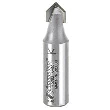 3/8" x 2" V-Groove Router Bit, 2-Flute, 1/2" Shank