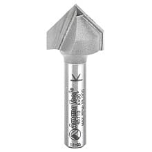 5/8" x 1-5/8" V-Groove Router Bit, 2-Flute, 1/4" Shank