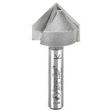 3/4" x 1-3/4" V-Groove Router Bit, 2-Flute, 1/4" Shank