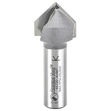 7/8" x 2-1/4" V-Groove Router Bit, 2-Flute, 1/2" Shank