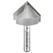 1" x 1-7/8" V-Groove Router Bit, 2-Flute, 1/4" Shank