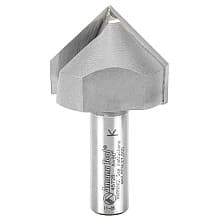 1-1/2" x 2-3/4" V-Groove Router Bit, 2-Flute, 1/2" Shank