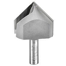 2" x 3-1/4" V-Groove Router Bit, 2-Flute, 1/2" Shank