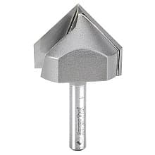 1-1/4" x 2-13/64" V-Groove Router Bit, 2-Flute, 1/4" Shank