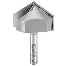 1-1/4" x 2" V-Groove Router Bit, 2-Flute, 1/4" Shank