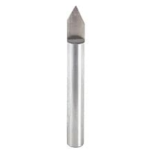 2" x 0.020" Tip Signmaking Engraving Router Bit, 1/4" Shank