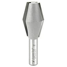 1-1/8" x 3-1/4" Butterfly Spline Dovetail Router Bit, 2-Flute, 1/2" Shank