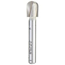 3/8" x 2" x 3/16" Radius Core Box Router Bit, 2-Flute, 1/4" Shank