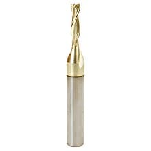 1/8" x 2" Up-Cut Composite/Fiberglass/Phenolic Spiral Router Bit, 2-Flute, 1/4" Shank