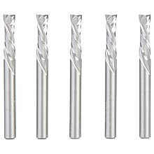 1/4" x 7/8" 5-Piece CNC Solid Carbide Compression Spiral Bit, 1/4" Shank