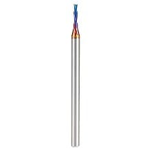 1/16" x 2" Down-Cut Spektra Extreme Tool Life Coated Spiral Plunge Bit, 2-Flute, 1/8" Shank, 1/4" Cutting Height