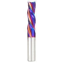 1/2" x 3-1/2" Down-Cut Spektra Extreme Tool Life Coated Spiral Plunge Bit, 3-Flute, 1/2" Shank