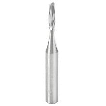1/8" x 2" Up-Cut Spiral Plunge Bit for Solid Wood, 2-Flute, 1/4" Shank