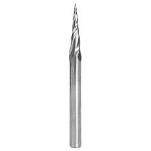 1/16" x 3" CNC 2D/3D Carving Tapered Ball Tip Up-Cut Spiral Router Bit, 4-Flute, 1/4" Shank