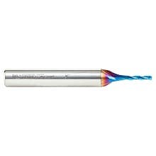 1/16" x 2" 2D/3D Carving Tapered Ball Tip Up-Cut Spektra Spiral Router Bit, 3-Flute, 1/4" Shank