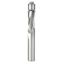 1/2" x 4" Up-Cut Ultra Trim Spiral Bit with Double Lower Ball Bearing, 1/4" Shank