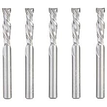 1/4" x 1" 5-Piece CNC Solid Carbide Mortise Compression Spiral Bit, 1/4" Shank