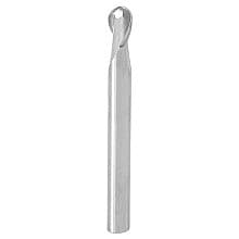 1/4" x 2-1/2" Up-Cut Ball Nose Spiral Router Bit, 2-Flute, 1/4" Shank