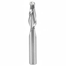 3/8" x 3" Up-Cut Ball Nose Spiral Router Bit, 2-Flute, 3/8" Shank