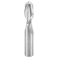 1/2" x 3" Up-Cut Ball Nose Spiral Router Bit, 2-Flute, 1/2" Shank