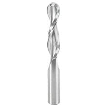 1/2" x 4" Up-Cut Ball Nose Spiral Router Bit, 2-Flute, 1/2" Shank