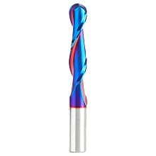 1/2" x 4" Spektra Up-Cut Ball Nose Spiral Router Bit, 2-Flute, 1/2" Shank
