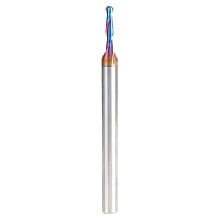 1/8" x 3" Solid Carbide Spektra Extreme Tool Life Coated Up-Cut Ball Nose Spiral Router Bit, 2-Flute, 1/4" Shank