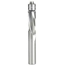 1/2" x 4" Down-Cut UltraTrim Spiral Bit with Double Lower Ball Bearing, 2-Flute, 1/2" Shank