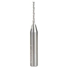 1/16" x 2" Down-Cut Spiral Plunge Bit, 2-Flute, 1/4" Shank