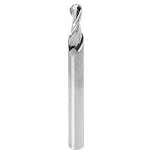 3/16" x 2-1/2" Up-Cut Ball Nose Spiral Router Bit, 2-Flute, 1/4" Shank