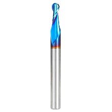 3/16" x 2-1/2" Spektra Up-Cut Ball Nose Spiral Router Bit, 2-Flute, 1/4" Shank