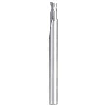 1/8" Radius x 1/4" x 2-1/2" Solid Carbide 'O' Flute, Plastic Edge Rounding Straight Router Bit, 1-Flute, 1/4" Shank