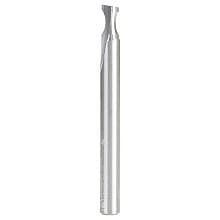 1/4" Radius x 1/4" x 2-1/2" Solid Carbide 'O' Flute, Plastic Edge Rounding Straight Router Bit, 1-Flute, 1/4" Shank
