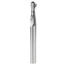 1/2" x 5" Up-Cut Ball Nose Spiral Router Bit, 2-Flute, 1/2" Shank