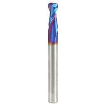 1/4" Dia x 3/4" Solid Carbide Spiral Plunge Router Bit with 1/16" Corner Radius, 1/4" Shank Up-Cut Spiral Spektra Extreme Tool Life Coated